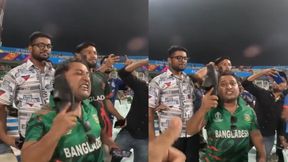  BAN vs NED: ನೆದರ್ಲ್ಯಾಂಡ್ಸ್ ವಿರುದ್ಧ ಸೋಲು, ತನ್ನ ಶೂನಿಂದ ತಾನೇ ಹೊಡೆದುಕೊಂಡ ಬಾಂಗ್ಲಾ ಅಭಿಮಾನಿ; ವಿಡಿಯೋ