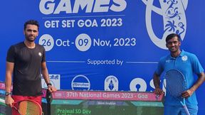  National Games: ಟೆನ್ನಿಸ್‌ನಲ್ಲಿ ಸೆಮಿಫೈನಲ್‌ಗೆ ಲಗ್ಗೆ ಇಟ್ಟ ಕರ್ನಾಟಕದ ಡಬಲ್ಸ್, ಮಿಶ್ರ ಡಬಲ್ಸ್ ತಂಡ