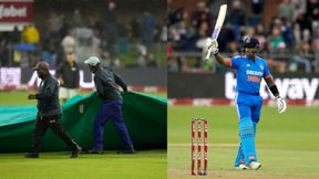 IND vs SA: ರಿಂಕು, ಸೂರ್ಯ ಅಬ್ಬರಿಸಿದರೂ ದಕ್ಷಿಣ ಆಫ್ರಿಕಾ ವಿರುದ್ಧ ಭಾರತದ ಗೆಲುವಿಗೆ ಅಡ್ಡಿಯಾದ ವರುಣ IND vs SA: ರಿಂಕು, ಸೂರ್ಯ ಅಬ್ಬರಿಸಿದರೂ ದಕ್ಷಿಣ ಆಫ್ರಿಕಾ ವಿರುದ್ಧ ಭಾರತದ ಗೆಲುವಿಗೆ ಅಡ್ಡಿಯಾದ ವರುಣ