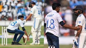IND vs ENG: ಪಂದ್ಯದ ವೇಳೆ ಮೈದಾನಕ್ಕೆ ನುಗ್ಗಿ ರೋಹಿತ್ ಶರ್ಮಾ ಕಾಲಿಗೆ ಬಿದ್ದ ಕೊಹ್ಲಿ ಅಭಿಮಾನಿ! IND vs ENG: ಪಂದ್ಯದ ವೇಳೆ ಮೈದಾನಕ್ಕೆ ನುಗ್ಗಿ ರೋಹಿತ್ ಶರ್ಮಾ ಕಾಲಿಗೆ ಬಿದ್ದ ಕೊಹ್ಲಿ ಅಭಿಮಾನಿ!