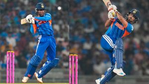 ಸಮರಾಭ್ಯಾಸದಲ್ಲಿ ಅಬ್ಬರಿಸಿದ ಸೂರ್ಯ ಪಡೆ; ಇಶಾನ್‌ 265 ಸ್ಟ್ರೈಕ್ ರೇಟ್‌ನಲ್ಲಿ ಸ್ಫೋಟಕ ಬ್ಯಾಟಿಂಗ್