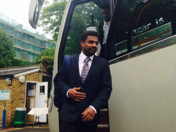  ಶ್ರೀಲಂಕಾದ ಸ್ಪಿನ್ನರ್ ಮುರಳಿ ಆಗಮನ