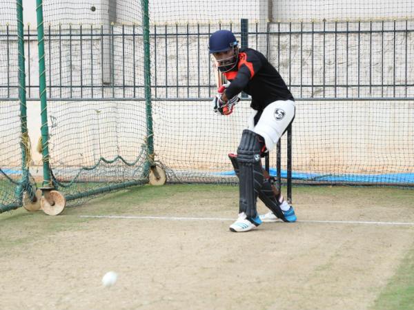 ಅಭ್ಯಾಸ ನಿರತ ಕೆಎಲ್ ರಾಹುಲ್ 