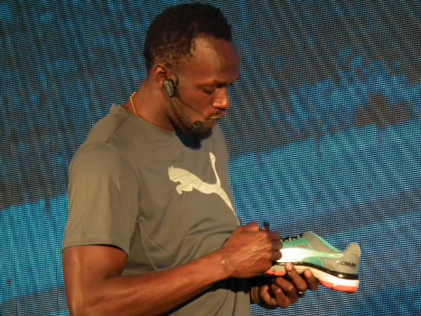 ಬೋಲ್ಟ್ ಕೈಗೆ ಹೊಚ್ಚ ಹೊಸ ಶೂ