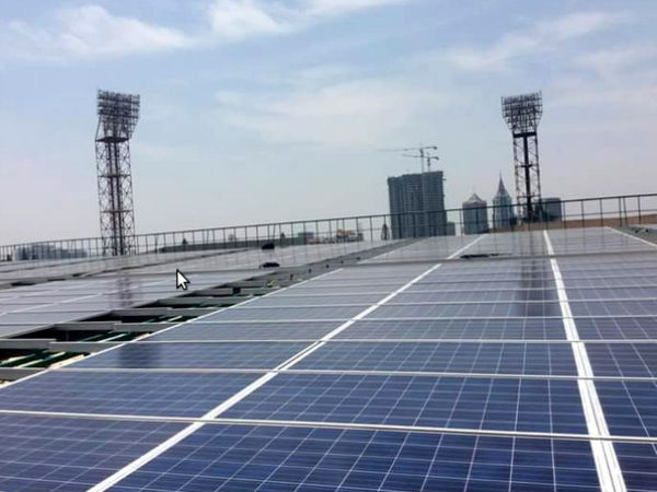 ಸೌರಶಕ್ತಿಯೊಂದಿಗೆ ಮೊದಲ ಪಂದ್ಯ