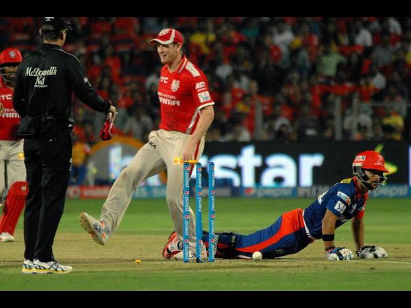 ಡೆಲ್ಲಿ ನಾಯಕ ಜೆಪಿ ಡುಮಿನಿ ರನೌಟ್