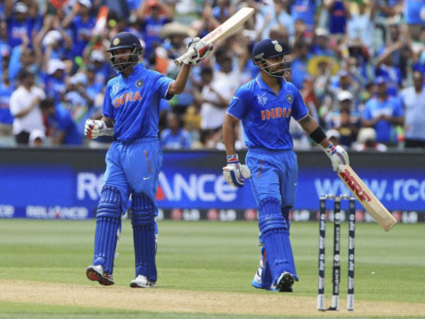 Shikar Dhwan, Virat kohli