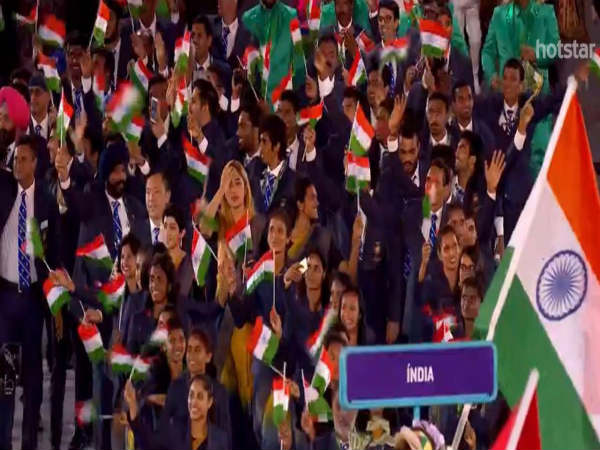 ಕ್ರೀಡಾಪಟುಗಳ ಪಥಸಂಚಲನದ ಚಿತ್ರ