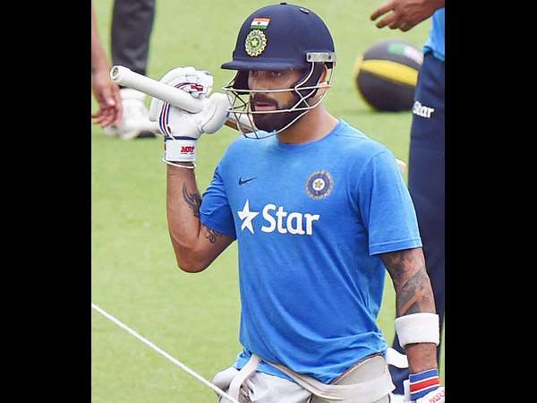 ಅಭ್ಯಾಸ ನಿರತ ನಾಯಕ ವಿರಾಟ್ ಕೊಹ್ಲಿ