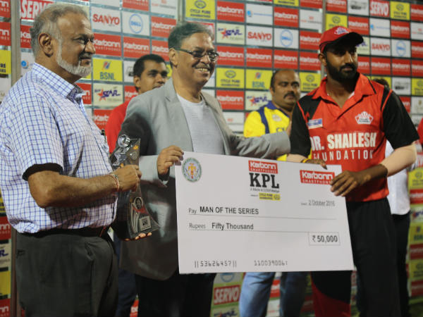 KPL Twenty20 2016: Full list of award winners