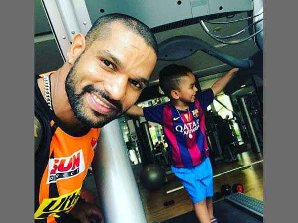 ಶಿಖರ್ ಧವನ್ ವಿತ್ ಹಿಸ್ ಸನ್ 