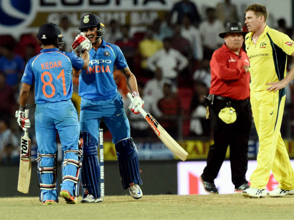 ಗೆಲುವಿನ ಶಾಸ್ತ್ರ ಮುಗಿಸಿದ ಜಾಧವ್, ಪಾಂಡೆ