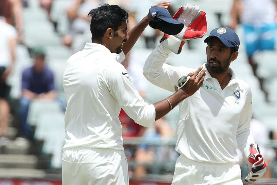 Wriddhiman Saha surpasses MS Dhoni's record of most dismissals in a Test as Indian wicketkeeper 