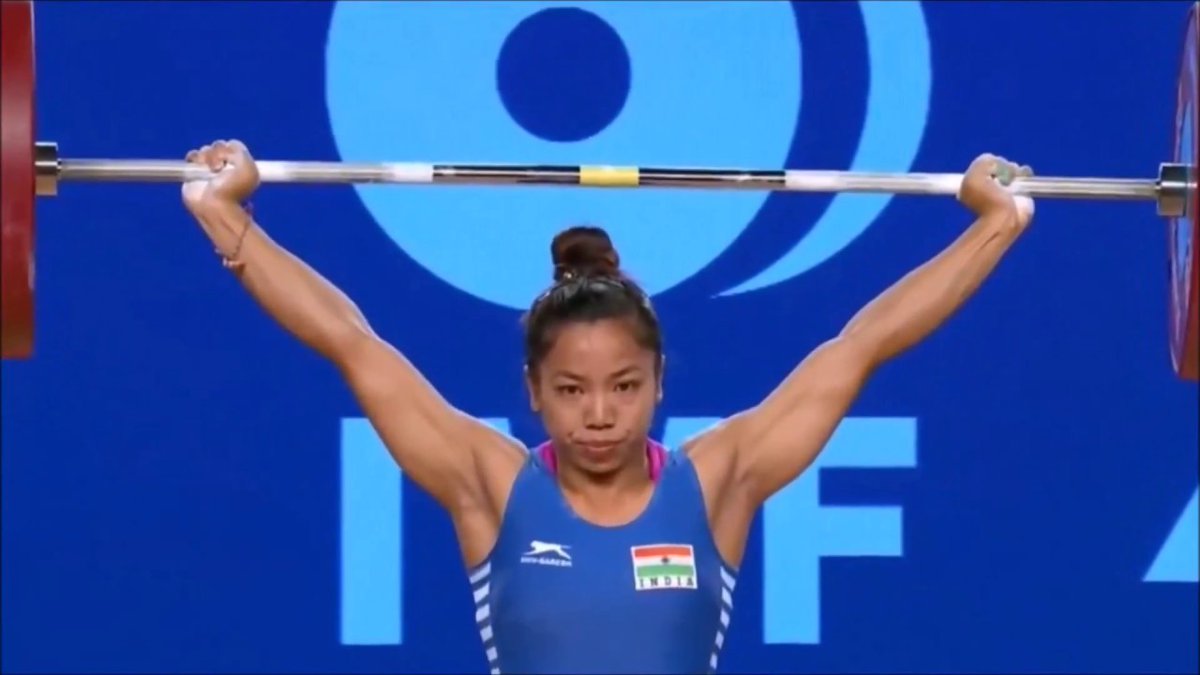 Meera Bhai Chanu wins gold in weight lifting