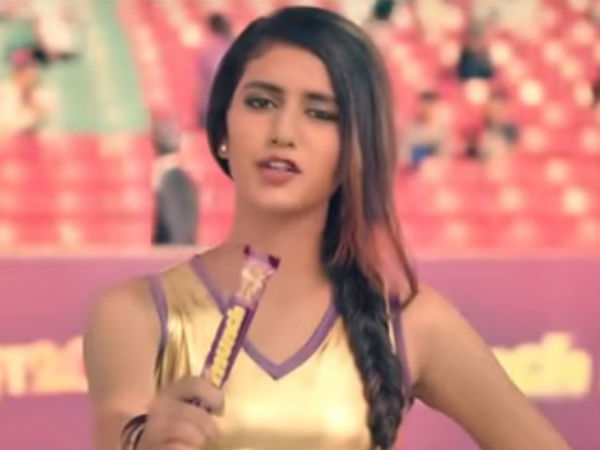 Priya Prakash Varrier acted in Munch chocolate advertisement
