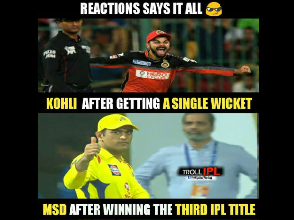 ಕ್ಯಾಪ್ಟನ್ ಕೂಲ್ ಮತ್ತು ಕೊಹ್ಲಿಗೆ ಹೋಲಿಕೆ