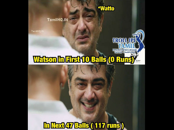 ವಾಟ್ಸನ್ ತಮಾಷೆಗೆ ವಸ್ತುವಾಗಿದ್ದು