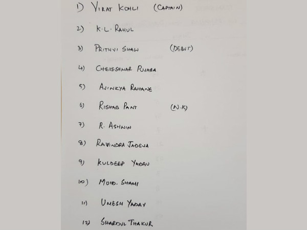 rajkot test west indies india prithvi shaw debut mayank agarwal 