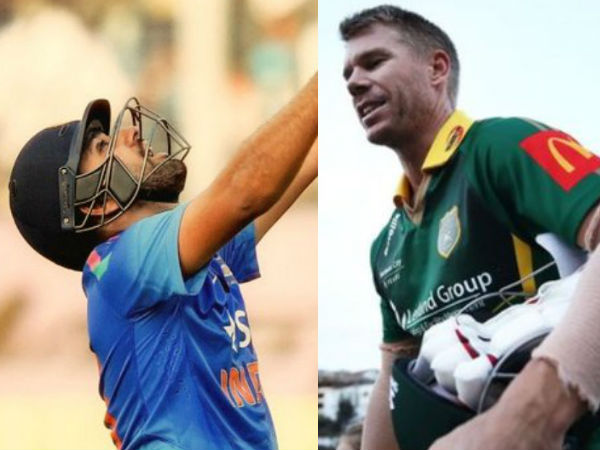 ರೋಹಿತ್ 2ನೇ, ವಾರ್ನರ್ 4ನೇ ಸ್ಥಾನ!