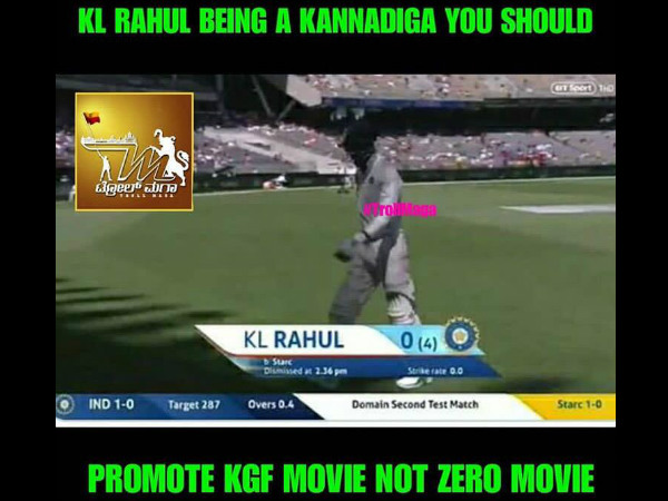 ರಾಹುಲ್ ರಿಂದ ಅನುಷ್ಕಾ ಸಿನಿಮಾ ಜೀರೋ ಪರ ಪ್ರಚಾರ