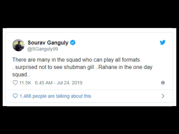 ಗಿಲ್ ಹೆಸರಿಲ್ಲದ್ದು ಅಚ್ಚರಿ ಮೂಡಿಸಿತು ಗಿಲ್ ಹೆಸರಿಲ್ಲದ್ದು ಅಚ್ಚರಿ ಮೂಡಿಸಿತು