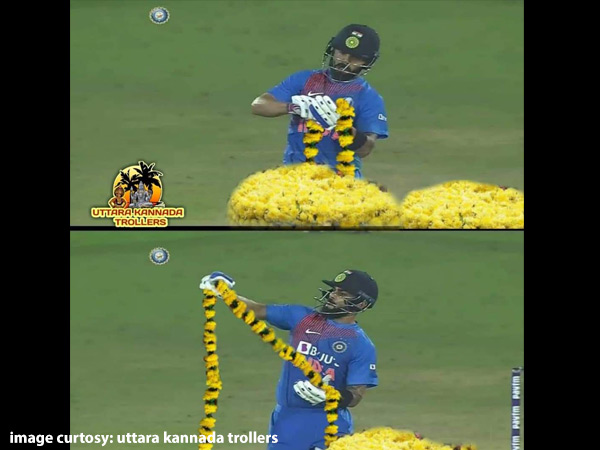 ಚೆಂಡು ಹೂ ಮಾರಿದ ಕೊಹ್ಲಿ; ಚೆಂಡು ಹೂ ಮಾರಿದ ಕೊಹ್ಲಿ;