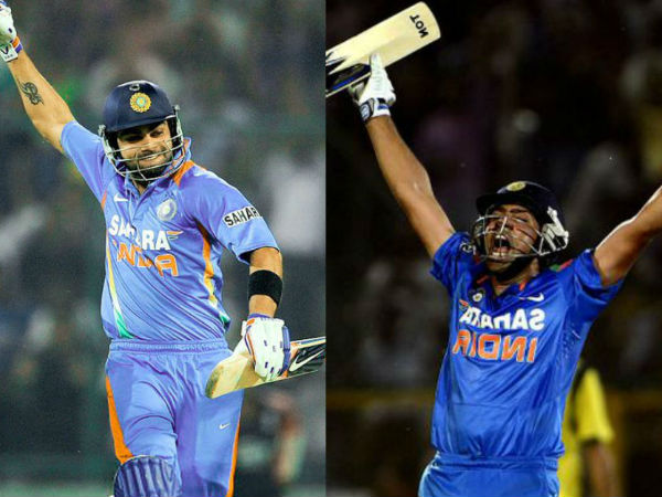 ಕೊಹ್ಲಿ-ರೋಹಿತ್ ಸೇಮ್ ಟು ಸೇಮ್ ರನ್!