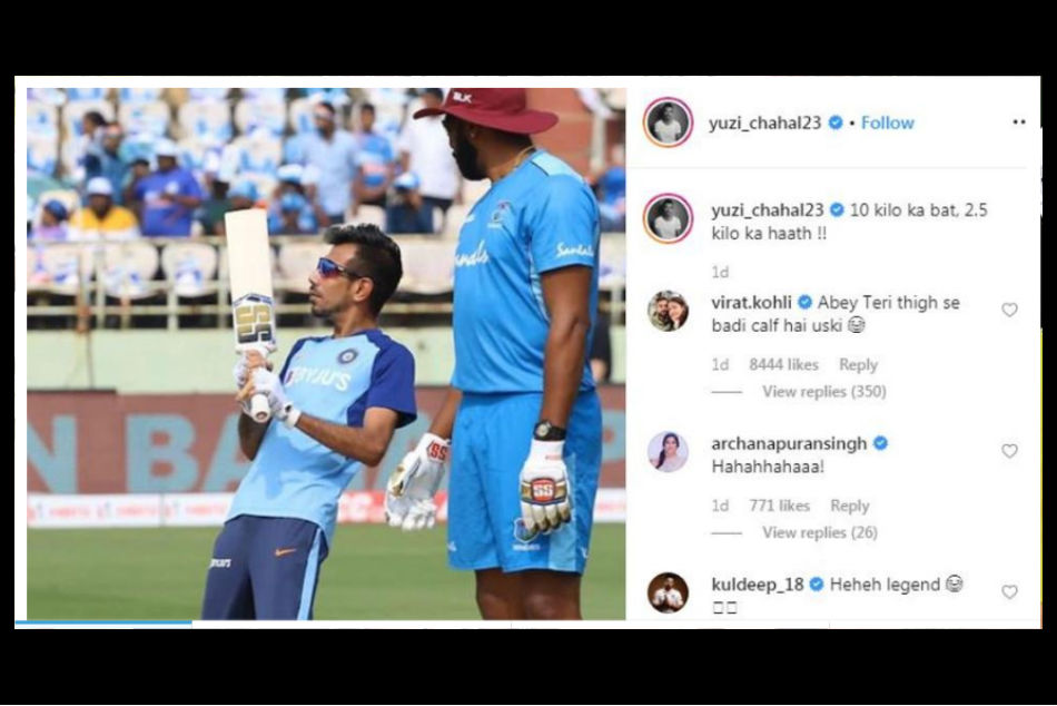 Virat Kohli hilariously trolls Yuzvendra Chahal ahead of 3rd ODI against West Indies