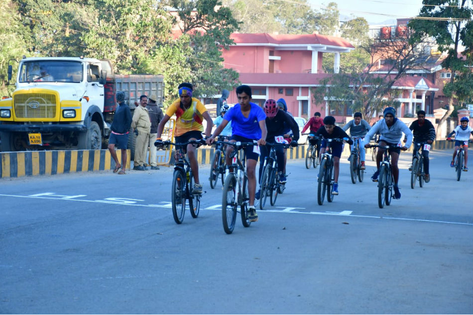 Cycle race conducted in chikamagaluru district