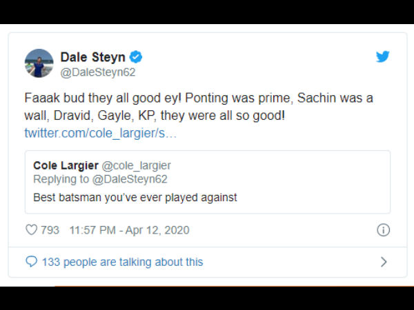 ಡೇಲ್ ಸ್ಟೇನ್ ಉತ್ತರ