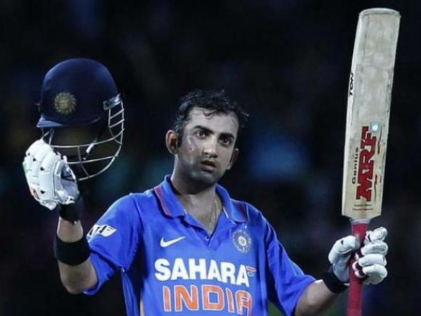 ಮಾಜಿ ಆರಂಭಿಕ ಆಟಗಾರ ಗೌತಮ್ ಗಂಭೀರ್