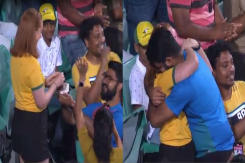 India vs Australia: Boy proposed Australian girl during 2nd odi India vs Australia: Boy proposed Australian girl during 2nd odi