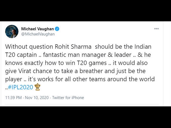 ಟಿ-ಟ್ವೆಂಟಿ ತಂಡಕ್ಕೆ ರೋಹಿತ್ ಸೂಕ್ತ ನಾಯಕ