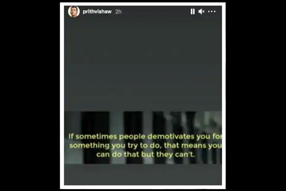 Prithvi Shaw hits back at detractors after his poor performance with the bat during the first test against Australia