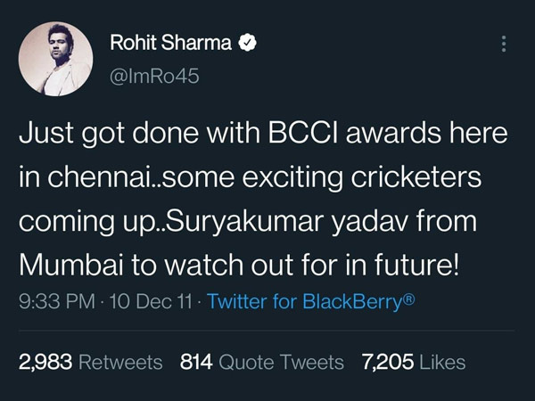 India vs England T20 Series: Rohit Sharmas prediction about Surya Kumar Yadav in 2011 Goes viral now 