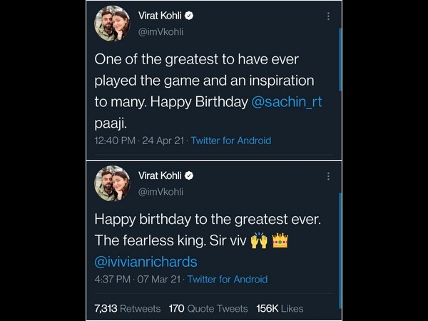 Virat kohlis tweet about Sachin Tendulkar birthday is a controversial subject now 
