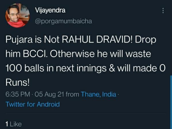 ಪೂಜಾರರನ್ನು ತಂಡದಿಂದ ಕೈಬಿಡಿ 