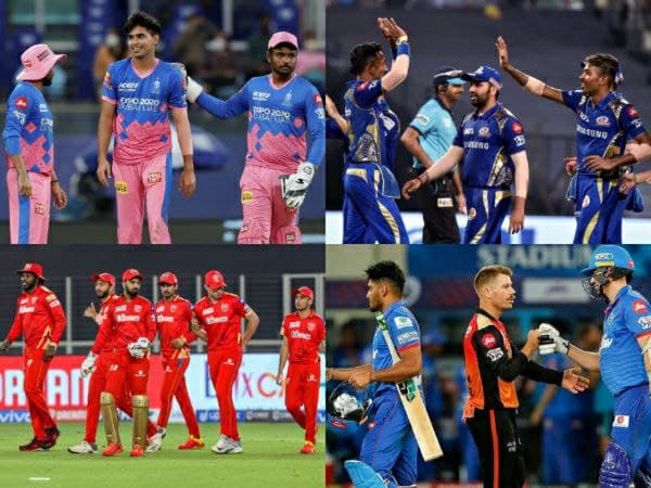 ರಾಜಸ್ಥಾನ್, ಮುಂಬೈ, ಪಂಜಾಬ್ ಮತ್ತು ಸನ್ ರೈಸರ್ಸ್ ಹೈದರಾಬಾದ್