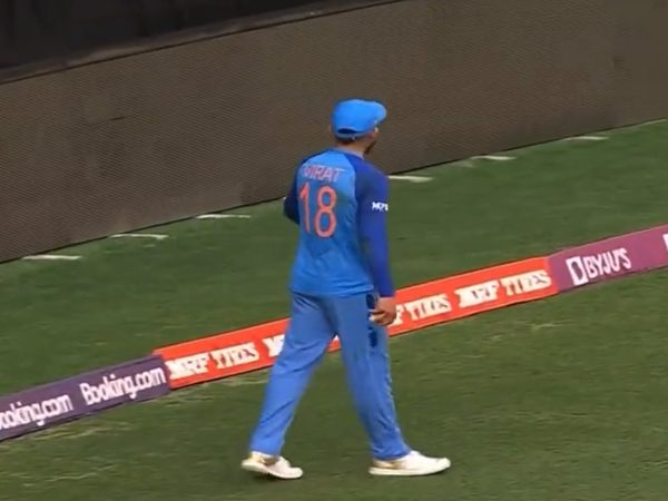 ಕೊಹ್ಲಿ ಬೌಂಡರಿ ಲೈನ್‌ನಲ್ಲಿ ಒಂದೇ ಕೈಯಿಂದ ಹಿಡಿದ ಅದ್ಭುತ್ ಕ್ಯಾಚ್‌