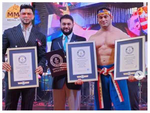 ಒಂದೇ ದಿನ ಮೂರು ಗಿನ್ನಿಸ್ ವರ್ಲ್ಡ್‌ ರೆಕಾರ್ಡ್