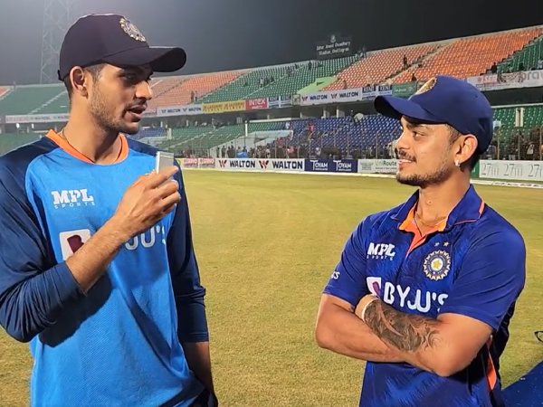 ಶುಭಮನ್ ಗಿಲ್ ಅವರೊಂದಿಗೆ ಮಾತನಾಡಿದ ಇಶಾನ್ ಕಿಶನ್