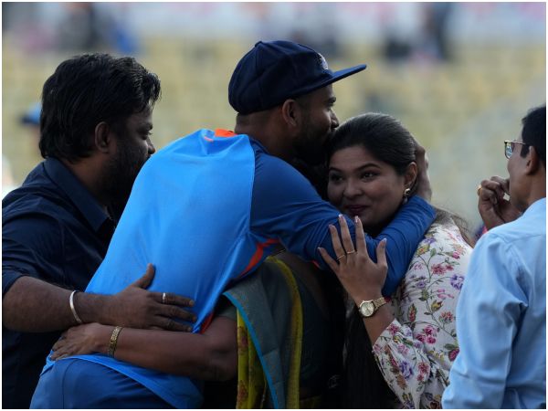 Ind Vs Aus 1st Test: Wicket Keeper KS Bharat Gets Hug From Mother After Debut To Test Cricket