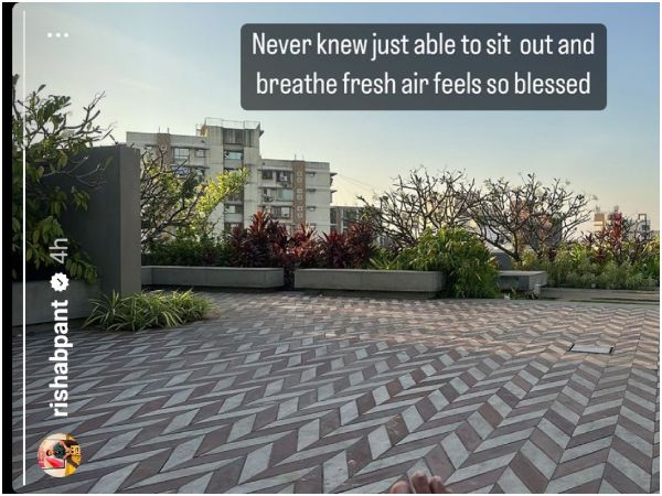 Rishabh Pant Shared A Heartfelt Message On His Instagram Account Regarding His Recovery