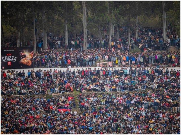 Nepal vs UAE : Fans Are Climb the Trees To Watch the Cricket Match: Photo Went Viral