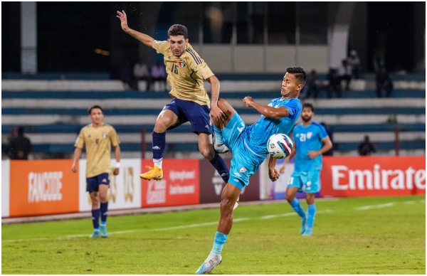 India vs Kuwait match ended with 1-1 draw 