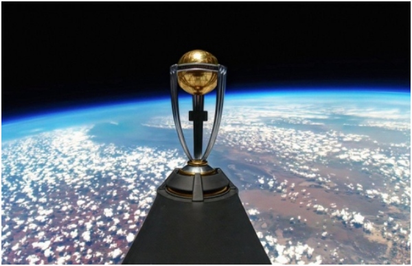 World Cup 2023: ICC World cup Trophy Unveiled At 120,000 Feet Above Earth