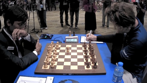 Chess World Cup Final: Indias R Praggnanandhaa Held Draws Against Magnus Carlsen In The 1st Game