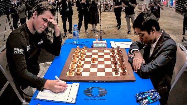 FIDE Chess World Cup Final: Praggnanandhaa vs. Carlsen Game 2 Ends in a Draw: All Eyes On Tie Breaker Match