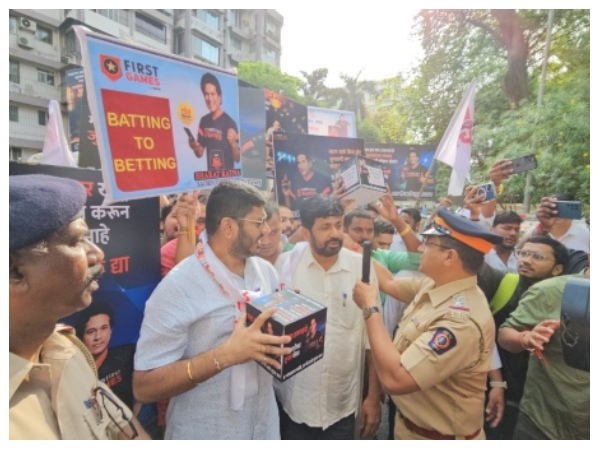 Protest Surges outside of Sachin Tendulkars Residence Over Online Gaming Ads