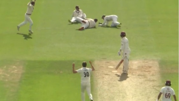 Viral Video Of Spectacular Catch Taken In English County Cricket
